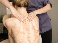 Massage on Chair by Olga to Aya