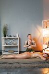 Breasts to Back Massage with Foam by Yolana to Lina