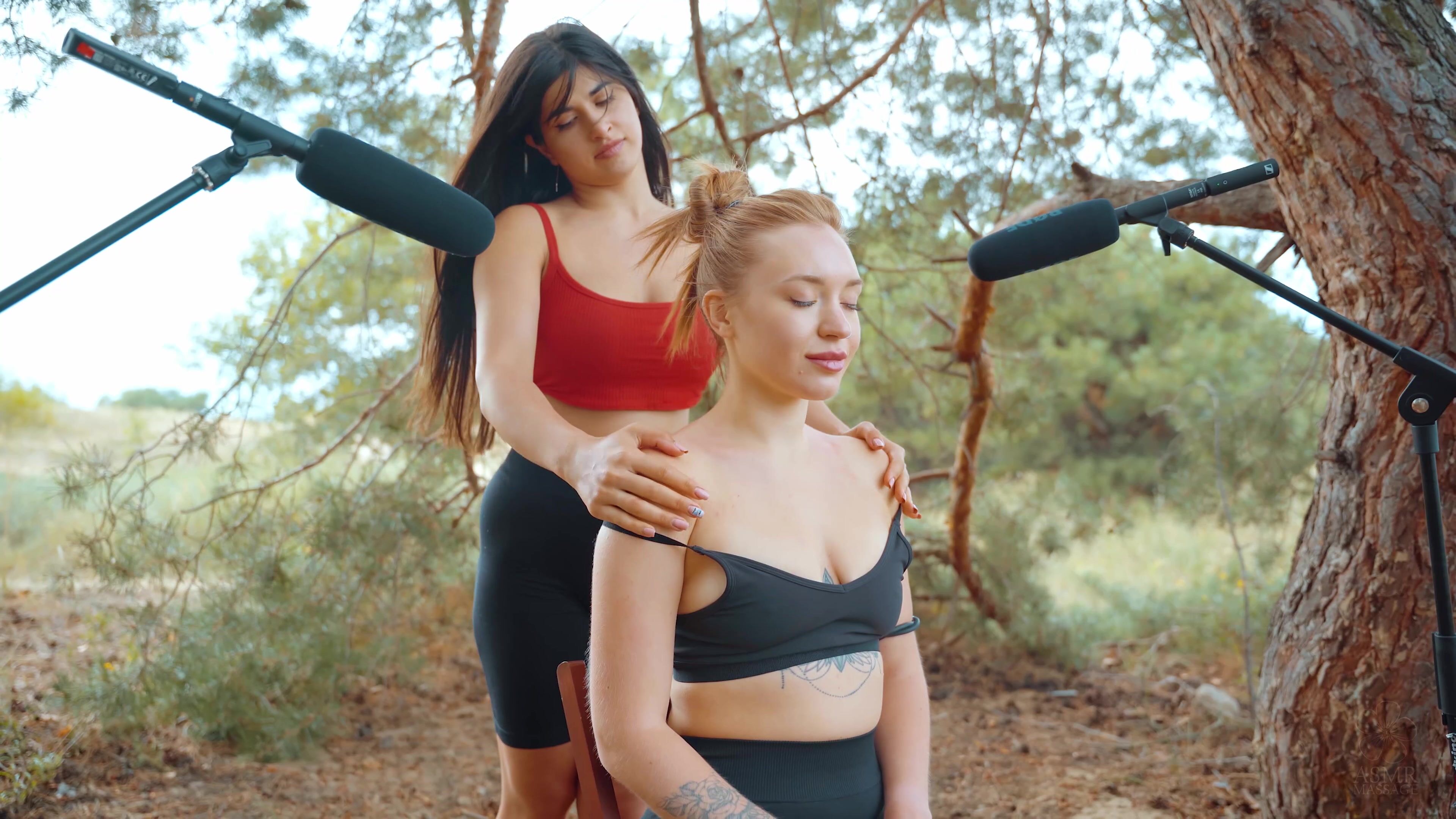 Shoulders Massage in Forest by Sabina