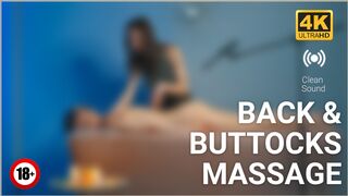 Back and Buttocks Massage with Cream by Adel