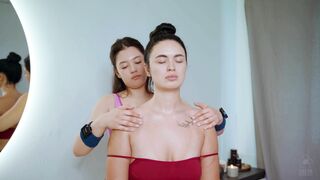 Relaxing Shoulders Massage by Vicky Kim for Real Female Client
