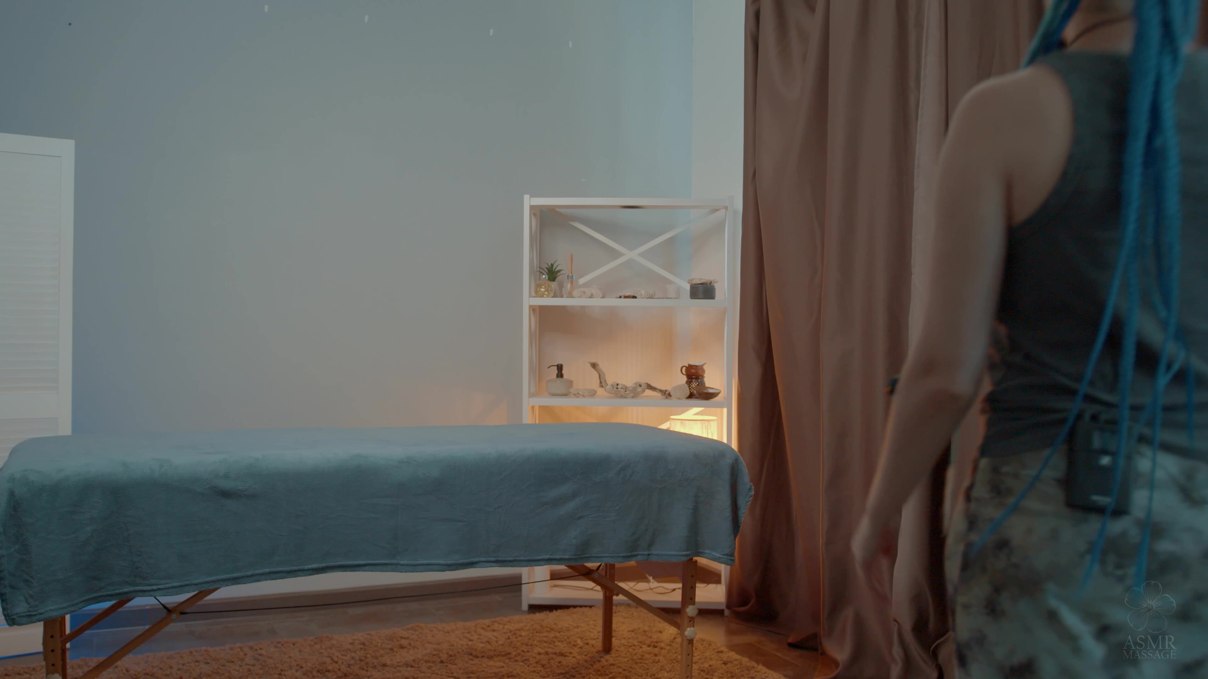 Tension Reduce relaxin ASMR Massage by Anna to Sandra Whispering